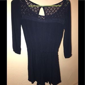 Navy blue romper